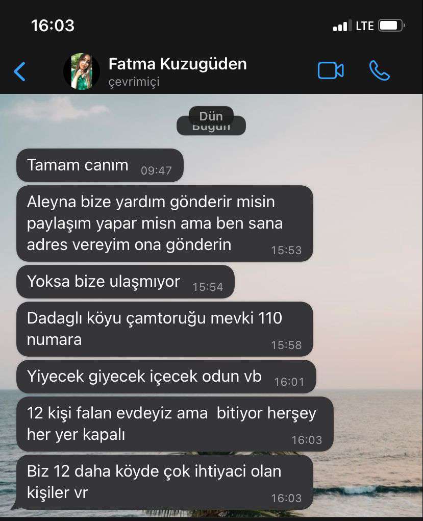 MDepremyard's tweet photo. güncel bilgi 
kaharamanmaraş dadağlı köyü çamtoruğu mevkii 110 numara. köyde ihtiyacı olan çok kişi var. yiyecek giyecek odun vb. her şey bitiyor her yer kapalı bize yardım ulaşmadı lütfen yardım gönderin.
#deprem #DEPREMOLDU #SONDAKIKA #hatay  #antakya #antakyadeprem #adıyaman https://t.co/QyO7eH8oyG