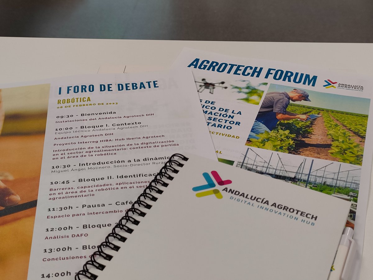 HIBA_UE's tweet photo. 🔝2ª mesa de diagnóstico del estado de la digitalización del sector #agroalimentario con el análisis de la #RobóticaAgraria. 

🔊En el marco del proyecto @poctep  #HIBA, como parte de la iniciativa #AgrotechForum, liderada por @DIHAndAgrotech de la @AndaluciaJunta . 

#agrotech https://t.co/jEYf8J1Ut2