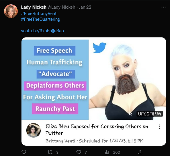 CWorldRefugee's tweet photo. #FreeBrittanyVenti
#FreeUsAll https://t.co/NDAYbsY4AC