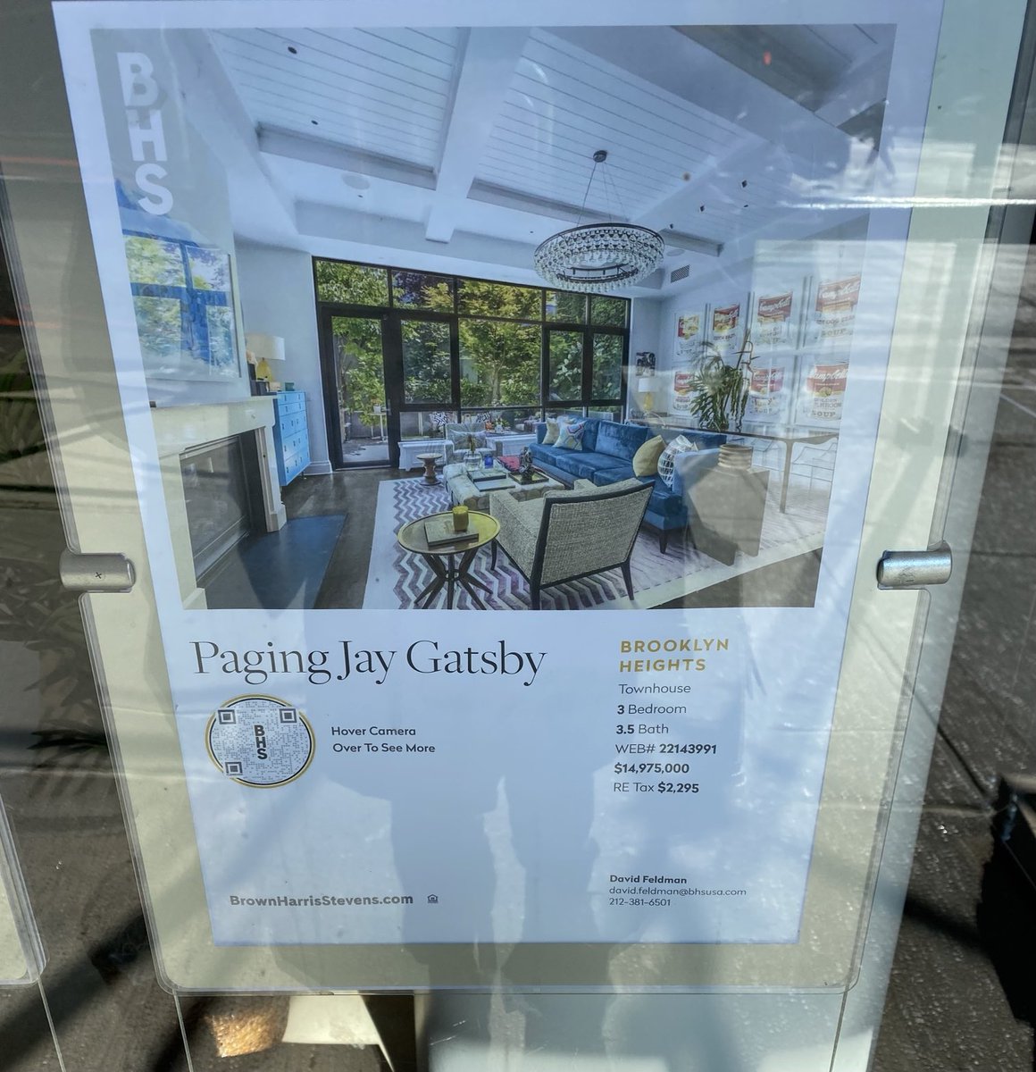 I get the feeling the listing agent hasn’t finished the Cliffs notes. #nyc #reading #writingcommunity ⁦