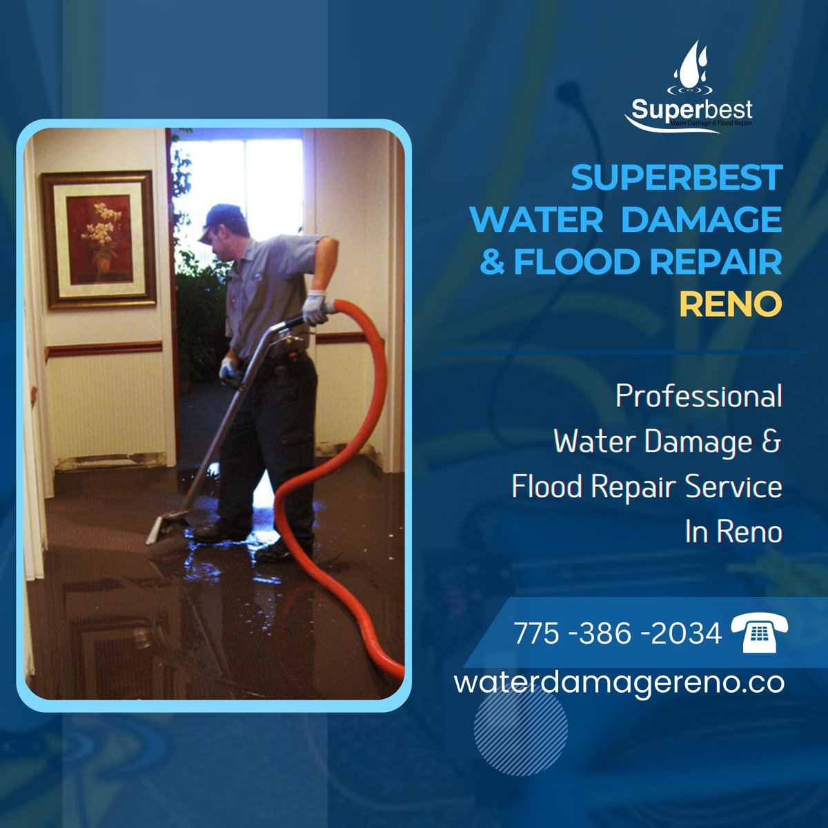 24-hour emergency water damage restoration service available | Certified restoration expert on duty | Contact us now for immediate water extraction and repair services. 
📞775 386 2034
Visit us: waterdamagereno.co
#FloodRepair #RepairingHomes #GetHelpFast #RebuildingLives