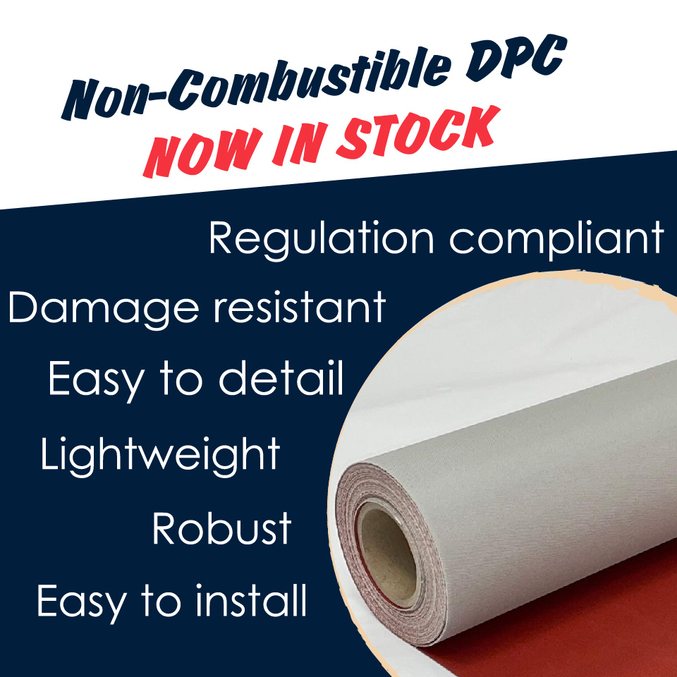 Our Bury St Edmunds branch are now stockist of the Visqueen Non-Combustible DPC. Build safe!