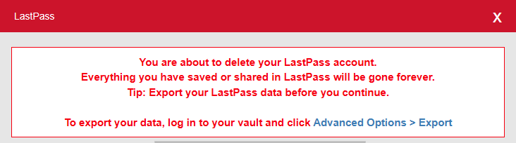 J_Schipper's tweet photo. Thanks for the last 13 years @LastPass.

To a new, safe and stable relationship @Bitwarden! https://t.co/mKDylAMCMA