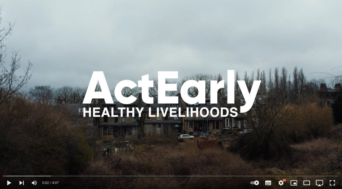 Why focus on healthy livelihoods? This ActEarly videos explains why this is a key theme in our work. @ClaireC62995644 @ProfKEPickett @docjohnwright @PishdaadC 
youtube.com/watch?v=M4Rn87…