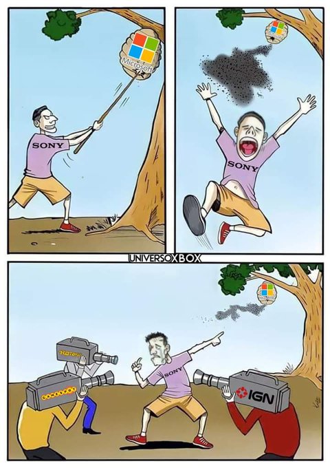 pixelelatedG's tweet image. This is so perfect #Sony they are the cry babies we thought they were