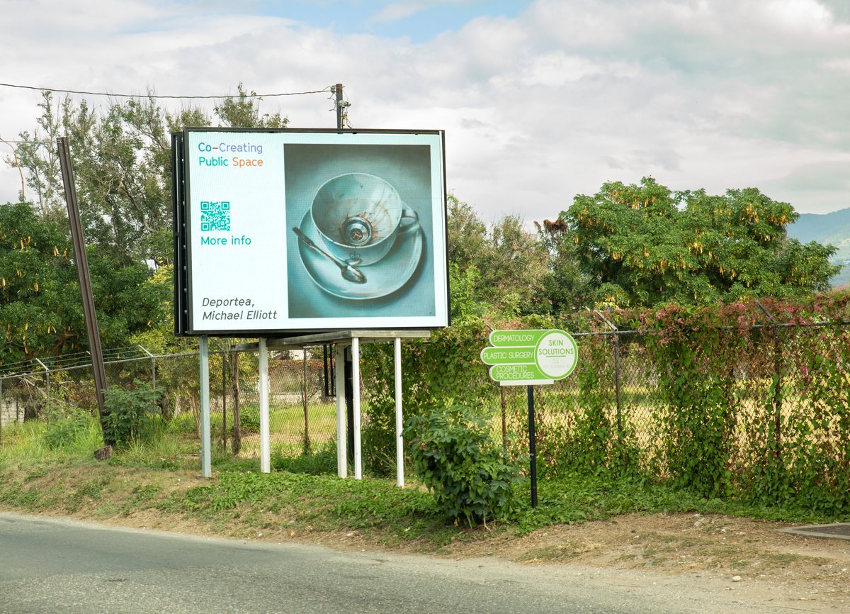 CoCreateSoton's tweet photo. Great to see our billboards in Jamaica for Windrush Portraits! As part of Black History Month in the Caribbean and USA, artists #MaryEvans (UK based) and @studio_m_e (Jamaica based) are showing artworks on billboards across Jamaica >>> https://t.co/BdHtm63hem #CoCreatingSoton https://t.co/XE2Zy7CKWR