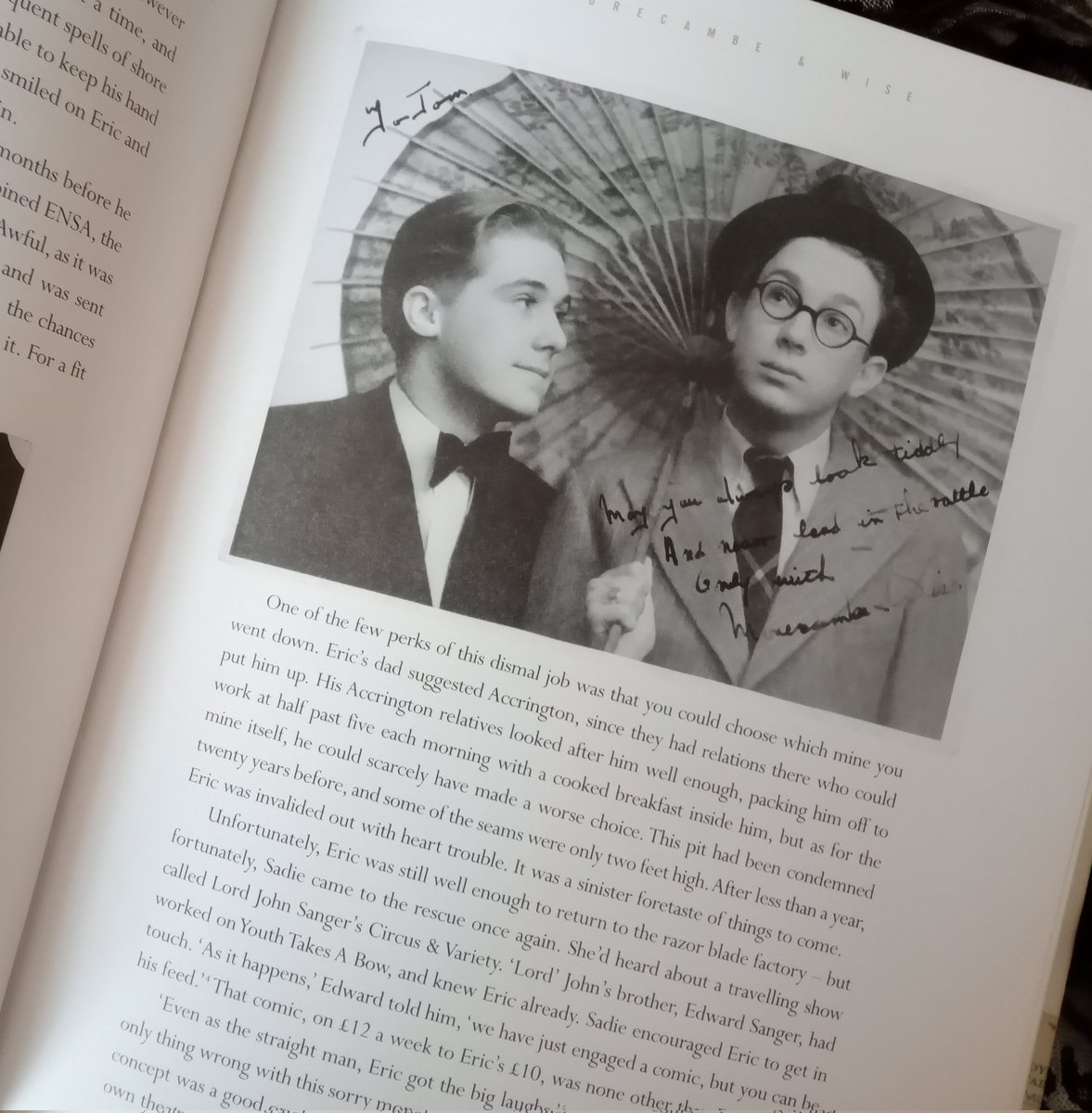 Today's read. Eric Morecambe Unseen, edited by William Cook (2005).
#MorecambeAndWise #Read
