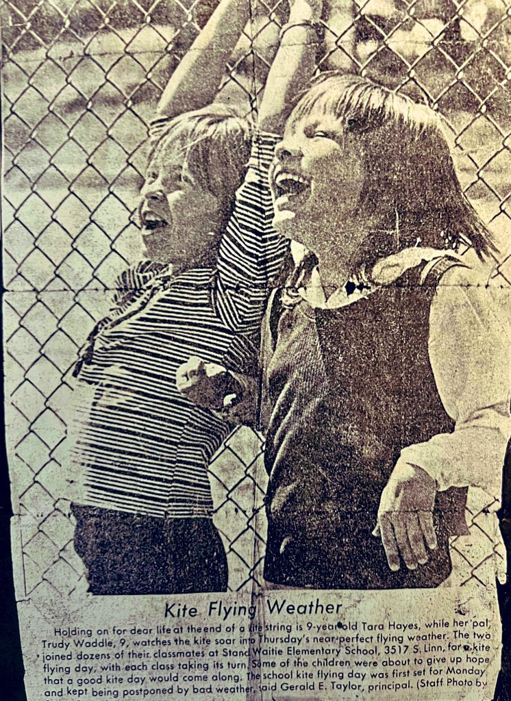 TaratoaTea's tweet photo. Let’s go fly a kite, up to the highest heights…early press clipping located. 😊 #wbw #ogfriends https://t.co/fv0IsLSD0Y