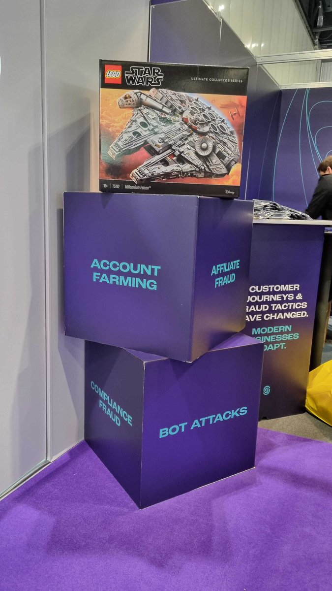 mattdavies_uk's tweet image. If you're at ICE in London and looking to prevent fincrime, then get yourself down to the @seon_tech  stand (faster than an icicle forming on Hoth) to be in with a chance of winning the Lego Millennium Falcon. May the fraud be with you. @ICE365Global #ICE23 #icelondon2023