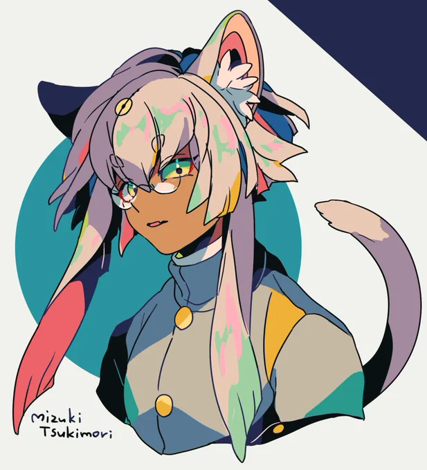 久しぶりに描いたうちの子です #猫山猫汰朗 (猫士朗) 
