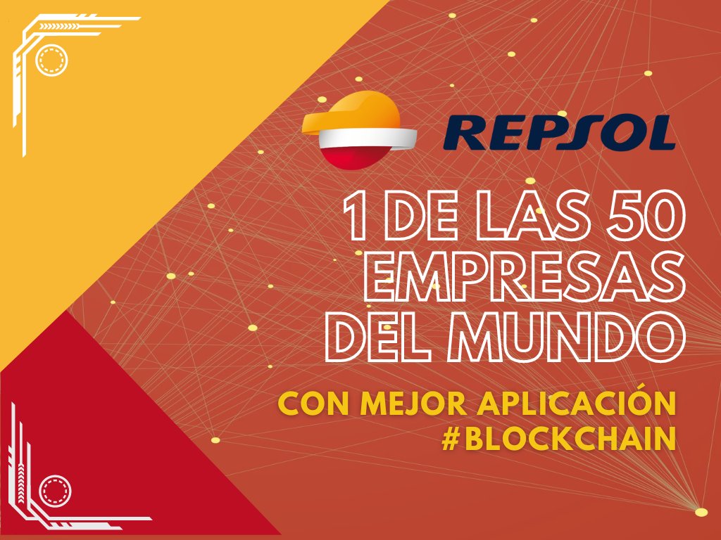 La petrolera española <a href="/Repsol/">repsol</a> ha sido destacada como una de las 50 empresas del mundo que mejor aplica #blockchain. La compañía está desarrollando una plataforma que permitirá almacenar documentos personales en una billetera basada en esta #tecnología

👉🏼 acortar.link/mJFTsd