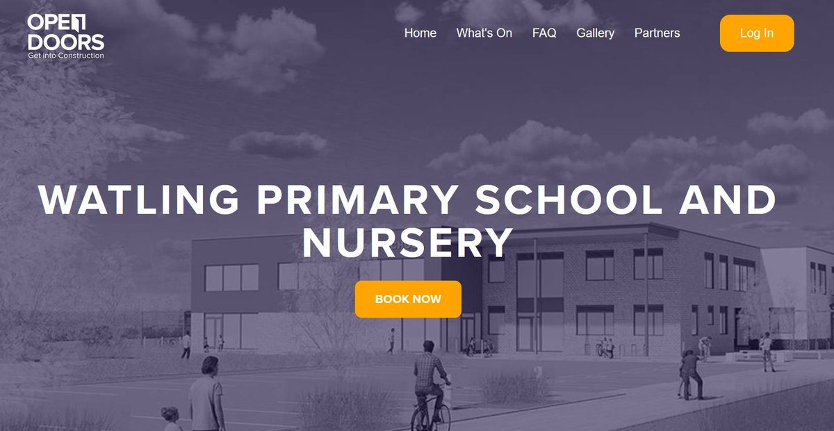 Fantastic that our groundbreaking new eco friendly school, Watling Primary is being used by <a href="/WillmottDixon/">Willmott Dixon</a> for its Open Doors event promoting careers opportunities in  construction. Schools &amp; colleges can book visits to the site from 13 to 18 March at opendoors.construction/site/630