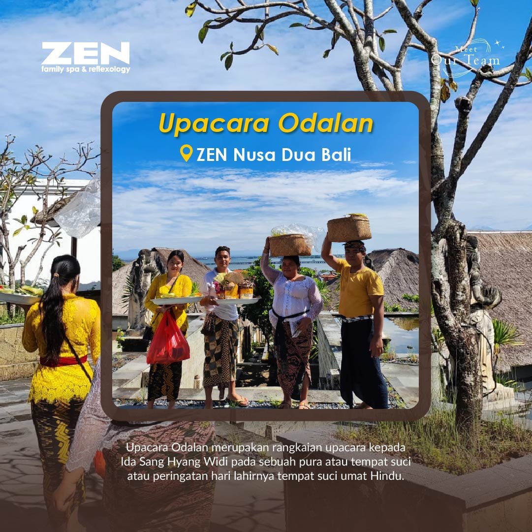 ZenFamilySpa's tweet photo. ✨Meet Our Team✨
Upacara Odalan hari ini di ZEN Nusa Dua Bali
#zen #zenfamilyspa #thinkhealthy #zennusaduabali #piodalan #odalan #zenrefleksi #spaindonesia #massage #spa #reflexology #reflexy #pijat #pijatbadan #pijatkaki #relaksasi #bandung #jakarta #depok #makassar #palu #bali https://t.co/UCPB6JpWE9
