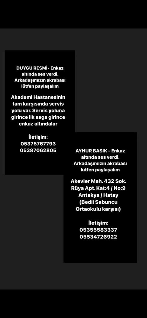 Antakya - Merkez <a href="/AFADTurkiye/">AFAD</a> <a href="/AFADHatay/">AFAD HATAY</a> <a href="/AFADBaskanlik/">AFAD</a> @AKUTASSOCIATION