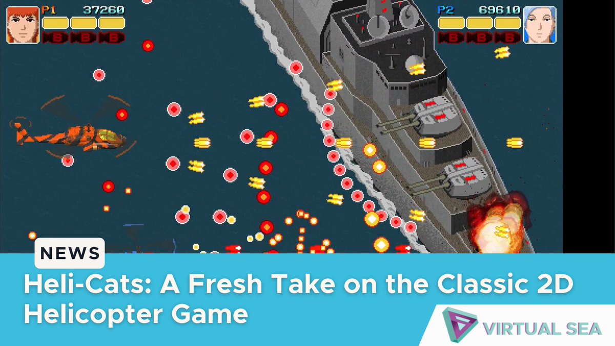 VirtualSEAsia's tweet photo. Heli-Cats, the latest 2D arcade shooter from Singaporean developer @drearyweary, boasts a unique dual-elevation mechanic that adds a strategic twist to the classic helicopter game.
https://t.co/e2HlnxgsCX
#HeliCats #Singapore #2Darcade https://t.co/Uxe6HJs7j5