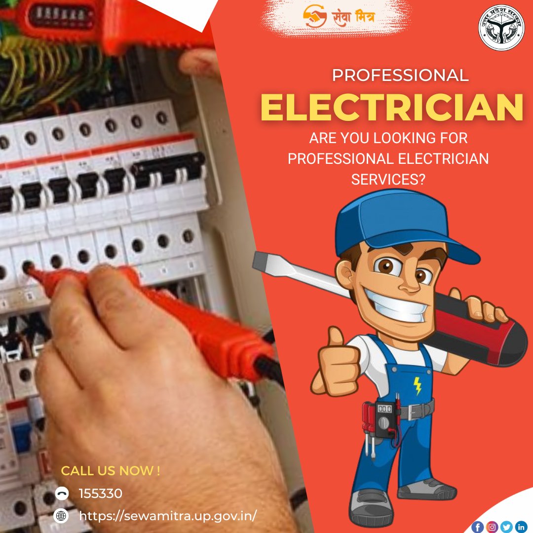 sewa_mitra's tweet photo. For Booking Sewamitra Electrician services just call 155330
Visit sewamitra website https://t.co/6tG8yC0cDn
#Electrician #ElectricianServices #Fanrepairing #electricianproblems #electricianslife #electricianstools #electricianspecialists https://t.co/MwziIVyZDA