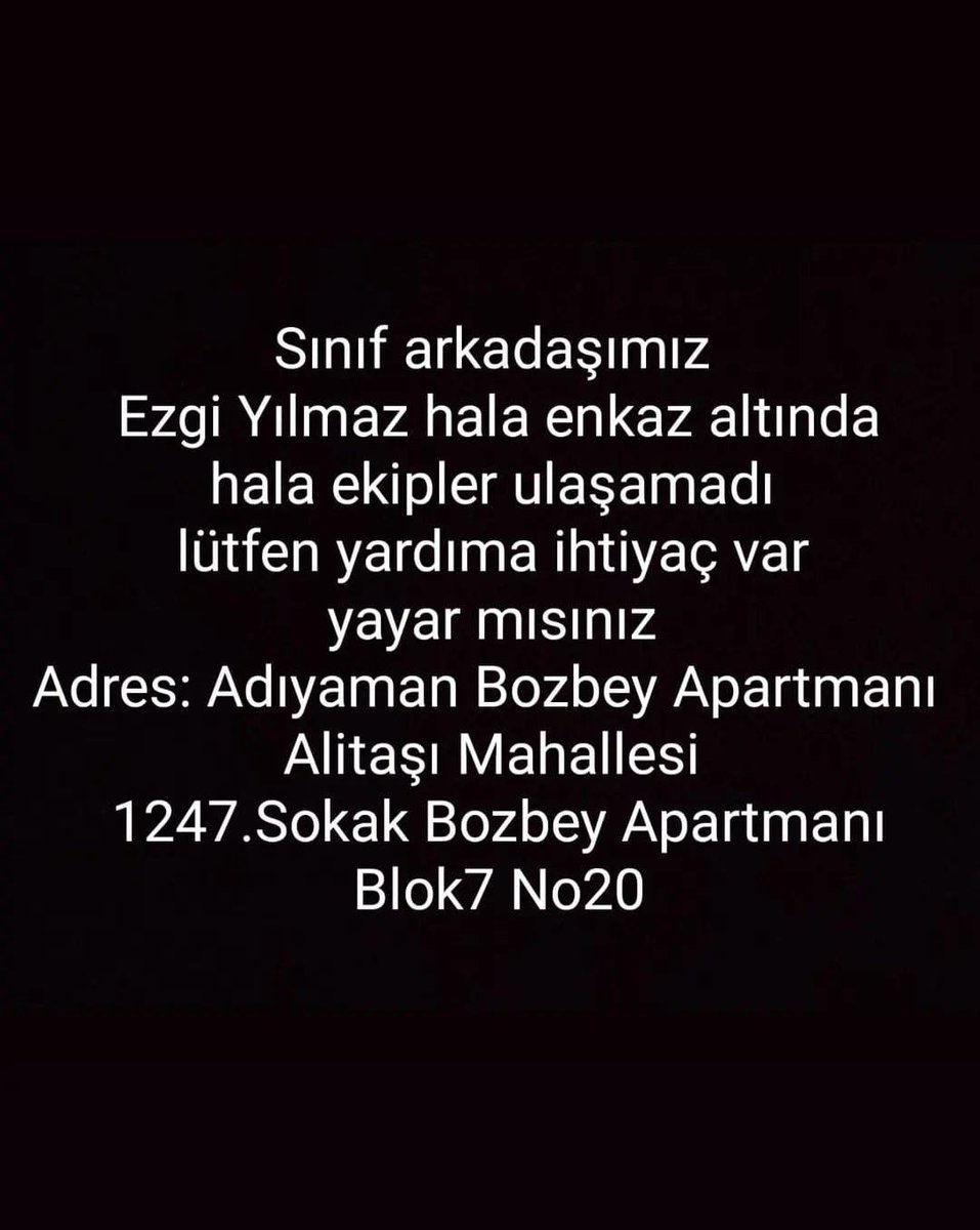 gokhankaragoz1's tweet photo. Acil destek olun lütfen. https://t.co/ZnvGo8aWTv