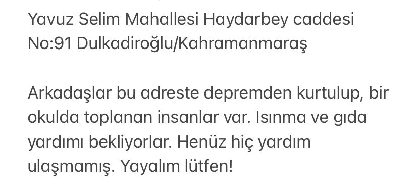 mkraleyna's tweet photo. @haluklevent @AFADBaskanlik https://t.co/772oEalsbe