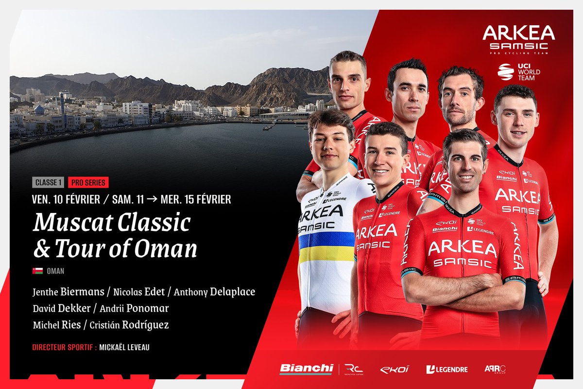 Direction Oman avec 2 courses au programme ! 🇴🇲 Le briefing ⤵ team-arkea-samsic.fr/muscat-classic…