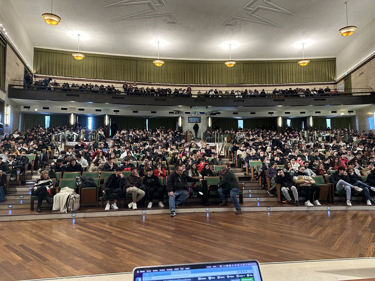 Massimo Mecella (@mecellone) on Twitter photo Aula magna piena in <a href="/SapienzaRoma/">Sapienza Università di Roma</a> per OpenDay I3S. Presentando Ingegneria informatica e automatica e altri corsi del <a href="/DIAGSapienza/">DIAGSapienza</a> e di I3S Aula magna piena in <a href="/SapienzaRoma/">Sapienza Università di Roma</a> per OpenDay I3S. Presentando Ingegneria informatica e automatica e altri corsi del <a href="/DIAGSapienza/">DIAGSapienza</a> e di I3S
