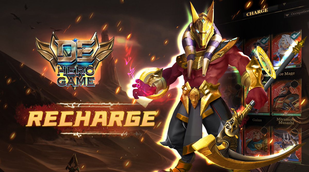 📢3 ways to recharge your Heroes in #DeHeroGame🔽
🔋Use [REFILL] to store the hero’s energy
🔋Spend [COINS] for one-click charging
🔋Use [Energy Pack]

#NFTs #blockchain