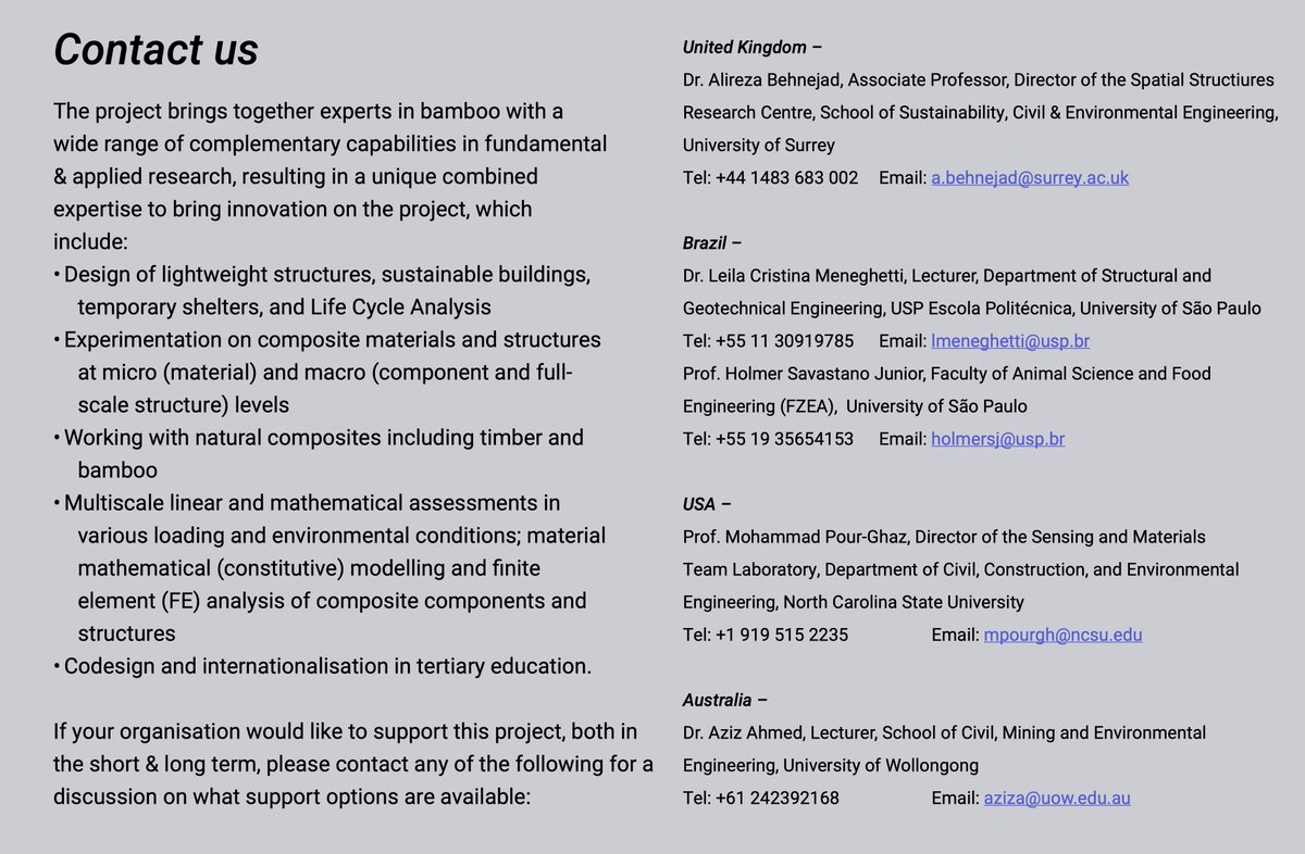 structures2021's tweet photo. 4/4 Get in touch if you are curious about our UGPN project and you want to #collaborate. 
#bamboo #construction #engineering #architeture #design #sustainability #building #biobased #bio #research #company #innovation #workshop #event #conference #SpatialStructures https://t.co/5rXbG4DhEG