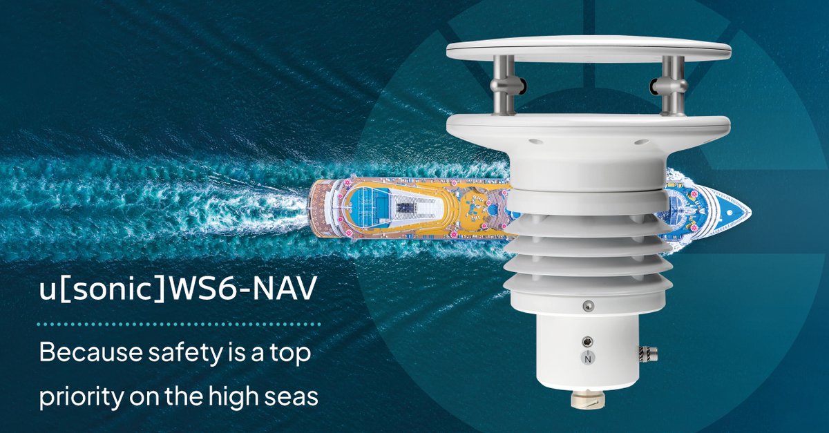 LAMBRECHT meteo's products are used onboard inland vessels, cruise ships, tankers, container ships, and luxury yachts - wherever high-quality sensors are required. u[sonic]WS6-NAV is a new all-in-one sensor for six weather parameters. lambrecht.net/en/products/ma…