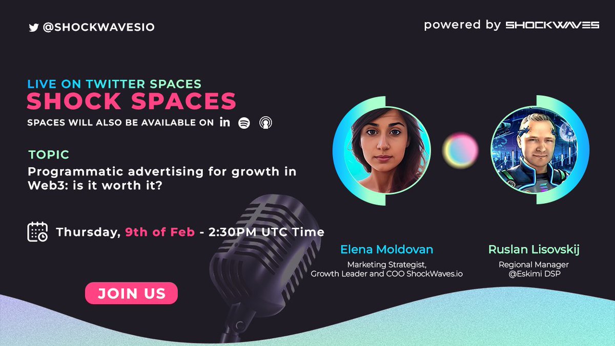 If you have done #paidmedia for your #web3 project or maybe thinking if you should do it or not, then join this Space. <a href="/RuslanasLi/">Ruslan Lisovskij</a>  also promised us to bring some 🔥 #casestudies, so do not miss it!

Schedule a reminder: x.com/i/spaces/1nAKE…