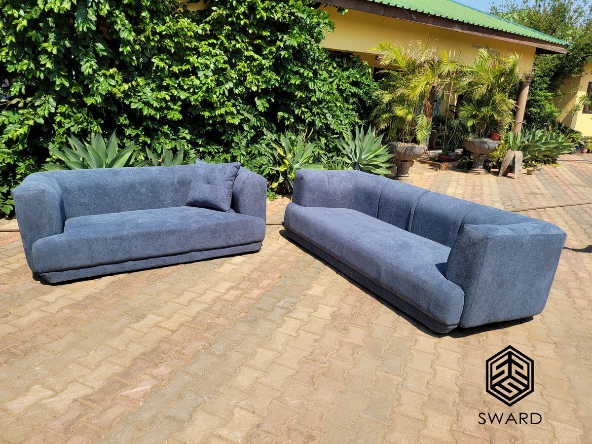 SwardInteriors's tweet photo. This sofa is such a "sorry I can't go out today, there's a sofa stuck to me" 😀

K16 800.00 for the 3 &amp; 2 https://t.co/A4EOBlERhx