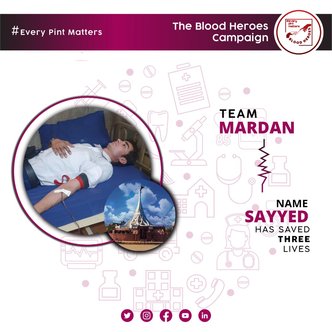MardanTbh's tweet photo. If you are the blood donor, you are the hero of the Nation! 
It will include only five steps and these simple five step can save someone's entire life!
 
#thebloodheroescampaign 
#everypintmatters 
#DonateBloodSaveLife 
#tbh_mardan https://t.co/OhAeZdA5kH