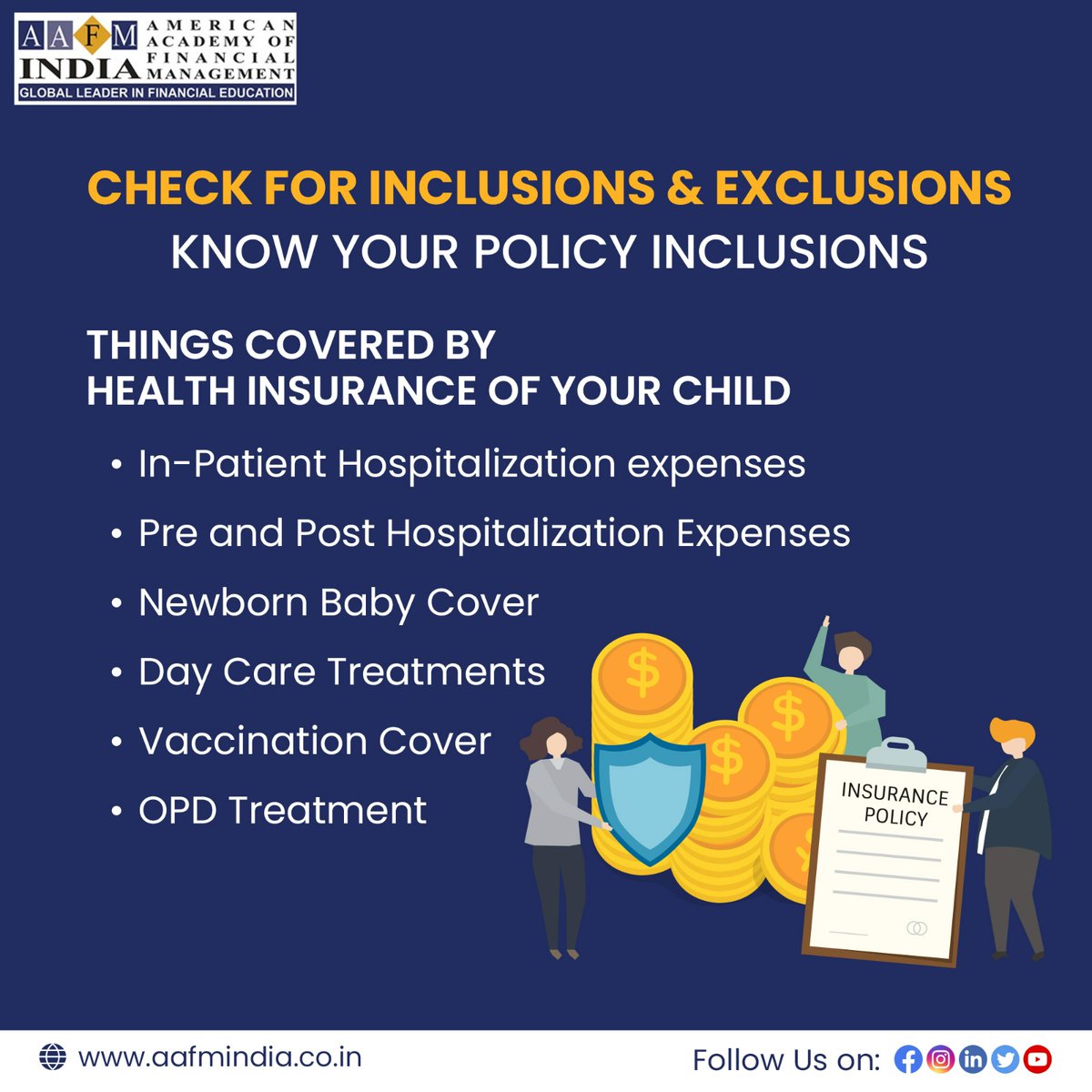 AafmIndia's tweet photo. Choose a health insurance plan for your child based on his/her health needs. 

#healthinsuranceforkids #kidsinsurance #healthinsurance #management #strategy #insurance #lifeinsurance #health #insuranceagent #widecoverage #businessinsurance #carinsurance #aafm #aafmindia https://t.co/TI2Fk8qO4L