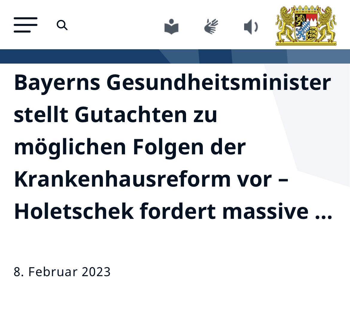 janoschdahmen's tweet photo. Der bayrische Gesundheitsminister beauftragt ein Gutachten, dass festgestellt, dass seine Krankenhäuser offensichtlich nicht gut für die Zukunft aufgestellt sind. Ich finde das sollte er in Zuständigkeit ändern &amp; die Bundesregierung bei den notwendigen Reformen unterstützen. https://t.co/ZWJnAdGhTC