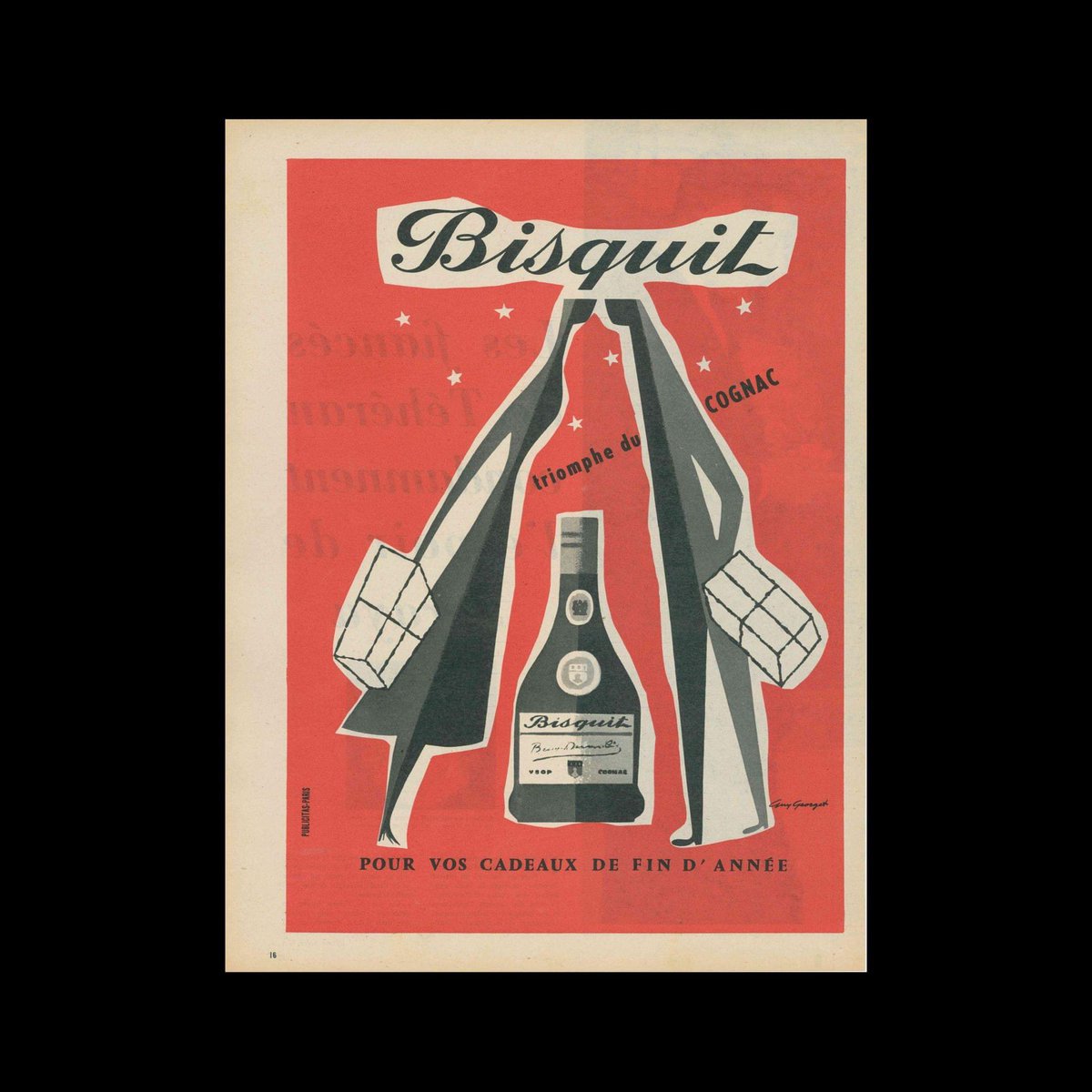 DesignReviewed's tweet photo. Bisquit, Advertisement, 1956. Design by Guy Georget. #guygeorget  #vintageadvertising
https://t.co/W0mmQ2tBQy https://t.co/7EEh1QjSAc