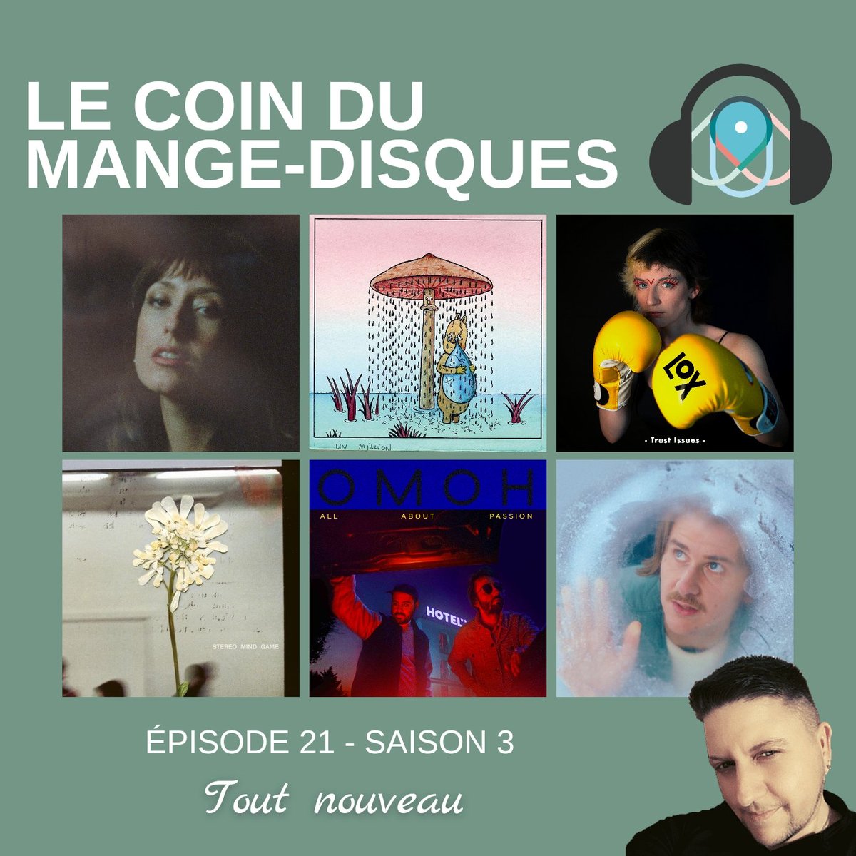 gwenbzh's tweet image. Disponible sur le @podcastics_fr de Radio Localitiz,Le Coin du Mange-disques avec:
@Pommeofficial 
@ehlamusic
@JeSuisLox
@voyovoyou
@omohmusic
@ohdaughter

#podcastpromotion #podcastmusic #podcast #music #musicpodcast #radio #webradio

Écoute Ici 🔽
podcastics.com/podcast/episod…