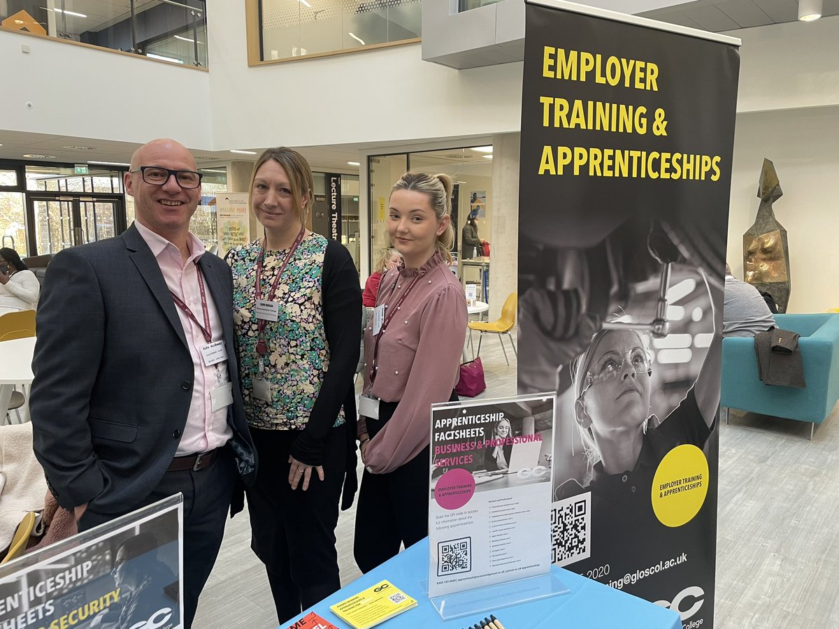 All ready at the <a href="/BusinessUoG/">University of Gloucestershire Business</a> #Apprenticeshipweek event for employers