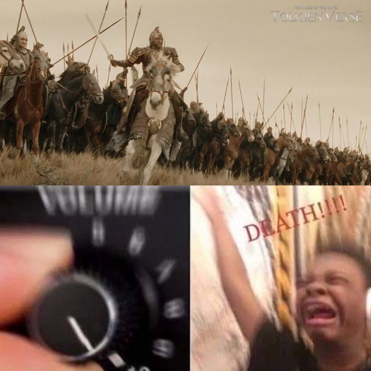 ToIkienverse's tweet photo. Cuando ves la escena de la carga de los Rohirrim es imposible no tener esta reacción https://t.co/D6I5ISjBFF