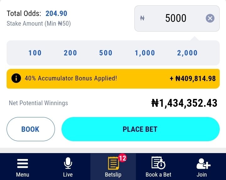 Stake2Boom's tweet photo. BOOSTED ⚡️ ACCA on @BetKingNG
-
Odds ⏩️ 204.90 
-
Get Booking Code &amp; Edits in my FREE Telegram Channel ⏩️ https://t.co/prkMAKUsd0
-
No BetKing Account?
Register here: https://t.co/w9k368TD2B
Load Code here: https://t.co/qyMa6AGRNk 
-
#ThatBetKingFeeling
#MadeForKings 👑 https://t.co/3FK3yAJaxo