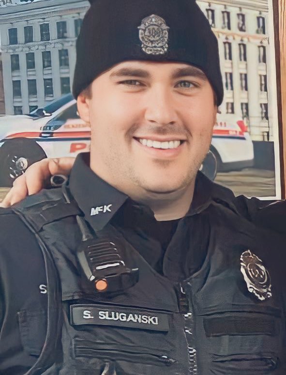 NYPDchaplains's tweet photo. Our thoughts and prayers are with the family, friends and colleagues of @McKeesport_PD Police Officer Sean Sluganski who was shot and killed in the line of duty. May God grant him eternal rest. #NeverForget https://t.co/npmWLbFVAb