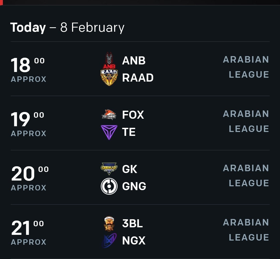 #AL Day 4 Predictions : 

<a href="/TEAMRAAD/">RA'AD⚡👑</a> win 
@FoxGamingMA win
@Geekay_Esports win 
<a href="/NigmaGalaxy/">Nigma Galaxy</a> win