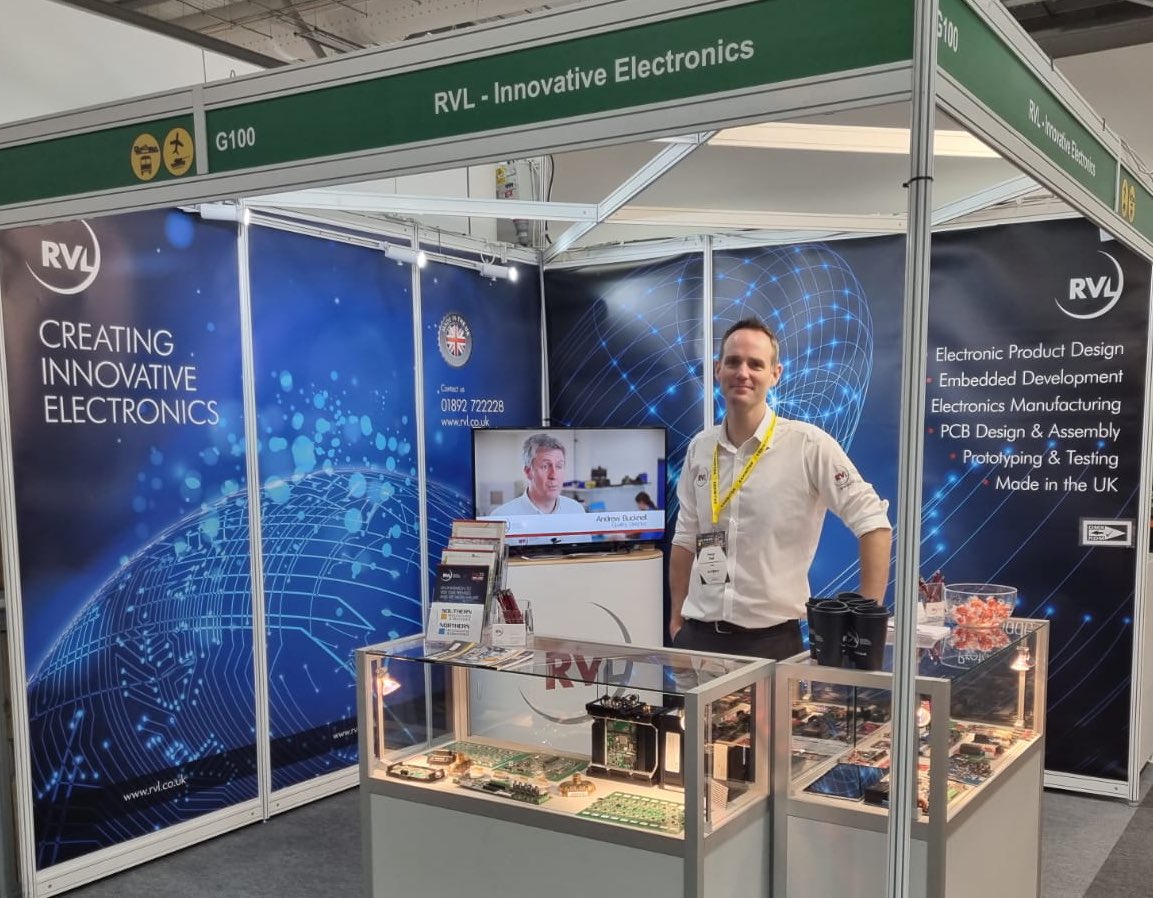 RVLKent's tweet photo. Stand G100 today, looking smart &amp; ready to hear about your #electronicdesign project. Ask us about our #innovative solutions for #design &amp; #manufacturing or arrange to visit our secure site in Kent, UK🇬🇧
https://t.co/q1j1tayC2o
Southern Manufacturing &amp; Electronics 2023 👍🏼 https://t.co/h1bItYmPtr