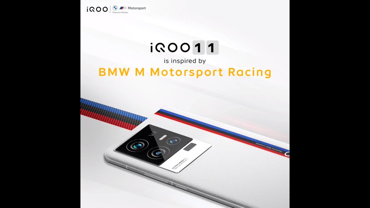 iQOO 11

'iQOO 11' is inspired by BMW M Motorsport Racing. 

#iQOO11 #MonstarInside 
#AmazonSpecials 
#ContestAlert 
@IqooInd

tag
@san1995ka @Rahuldada024 @Kavita_VIP @raveena_vishal @VaishaliMaisur2