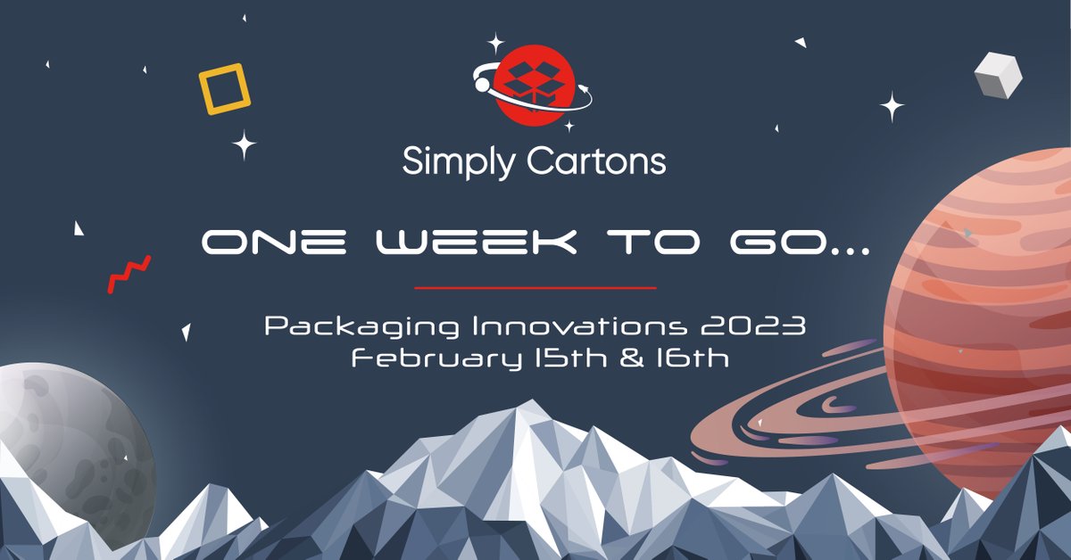 simplycartons's tweet photo. Just one week to go until we unveil our exciting new designs and packaging at Packaging Innovations Birmingham.
Join us on stand J63 and see innovative sustainable products you will gravitate towards!!  
#pack2023 #packaging #sustainablepackaging #simplycartons #sustainability https://t.co/mOaqsny2Qa