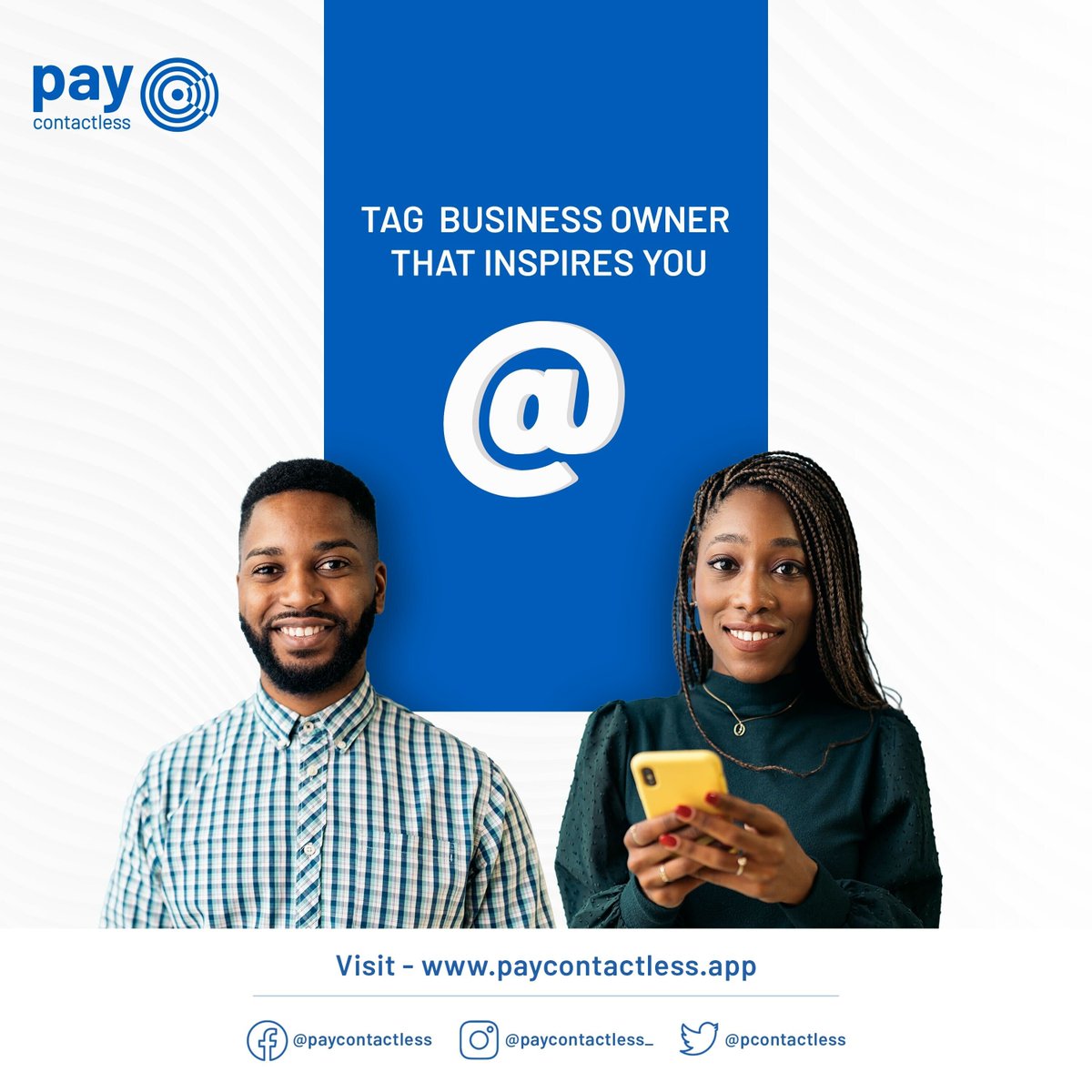 PContactless's tweet photo. Show your support and tag a business owner who inspires you! 

#businessowner #tagabusiness #paycontactless https://t.co/EAwHoMRBWd