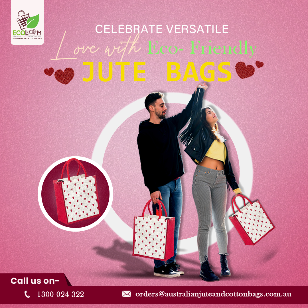AustralianBags's tweet photo. This Valentine's Day, go shopping spree with your loved one. Give them a Jute Shopping Bags to fill it up with goodies of their choice. Still Thinking? Just visit our website and order your #JuteBag today. Reach Us: 
🌐https://t.co/vcpKqebrGK
#valentinedayspecial #valentinesgift https://t.co/RDxwM0iR5G
