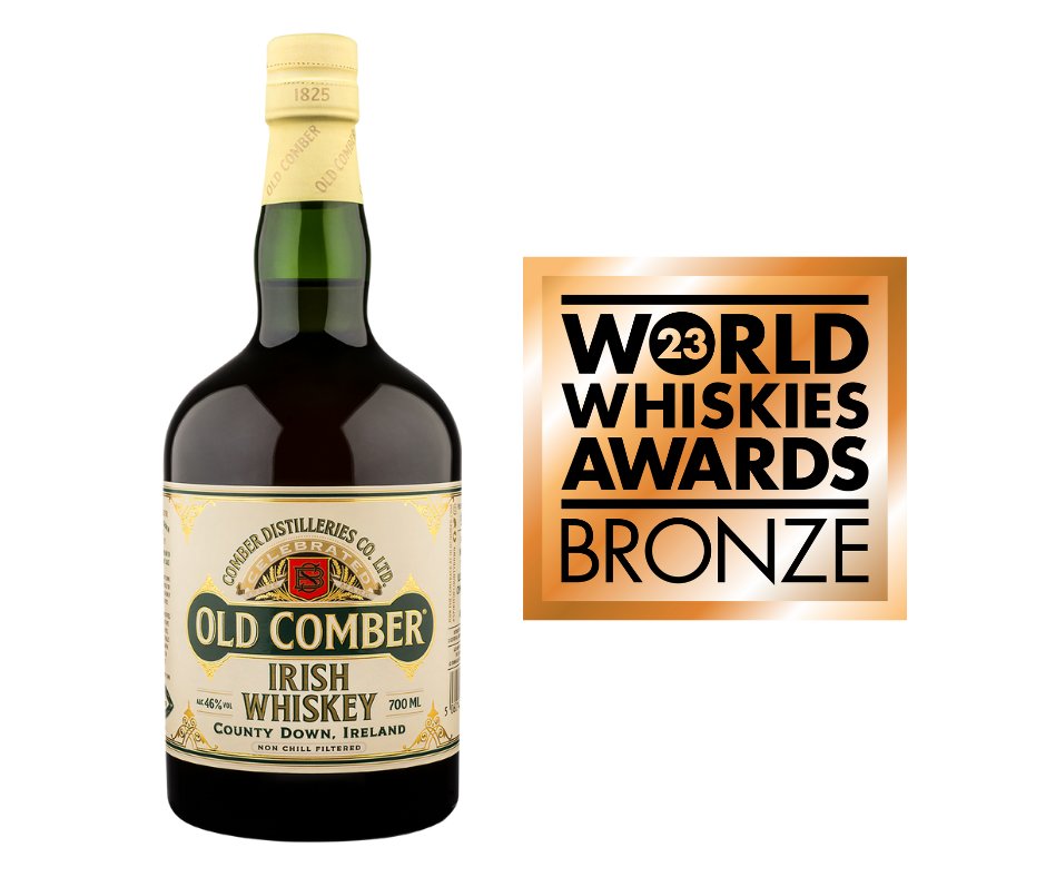 Old Comber has been named among Ireland's best pot still whiskies at the 2023 #WorldWhiskiesAwards