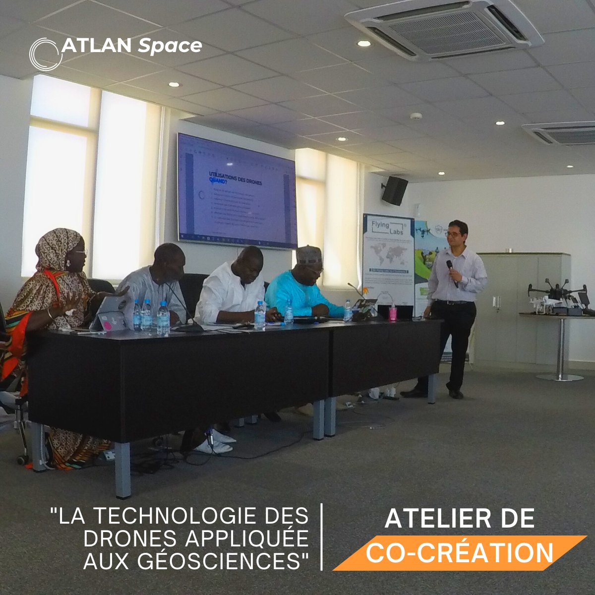 ATLAN Space (@atlanspace) on Twitter photo Retour en images sur la formation animé par notre CTO Younes Moumen sur les technologies drones innovantes actuelles et leurs apports aux différents acteurs des industries extractives lors de l'atelier organisé par <a href="/SNGLflyinglabs/">Senegal Flying Labs</a> , @Minesgeo_SN et #IST. Retour en images sur la formation animé par notre CTO Younes Moumen sur les technologies drones innovantes actuelles et leurs apports aux différents acteurs des industries extractives lors de l'atelier organisé par <a href="/SNGLflyinglabs/">Senegal Flying Labs</a> , @Minesgeo_SN et #IST.