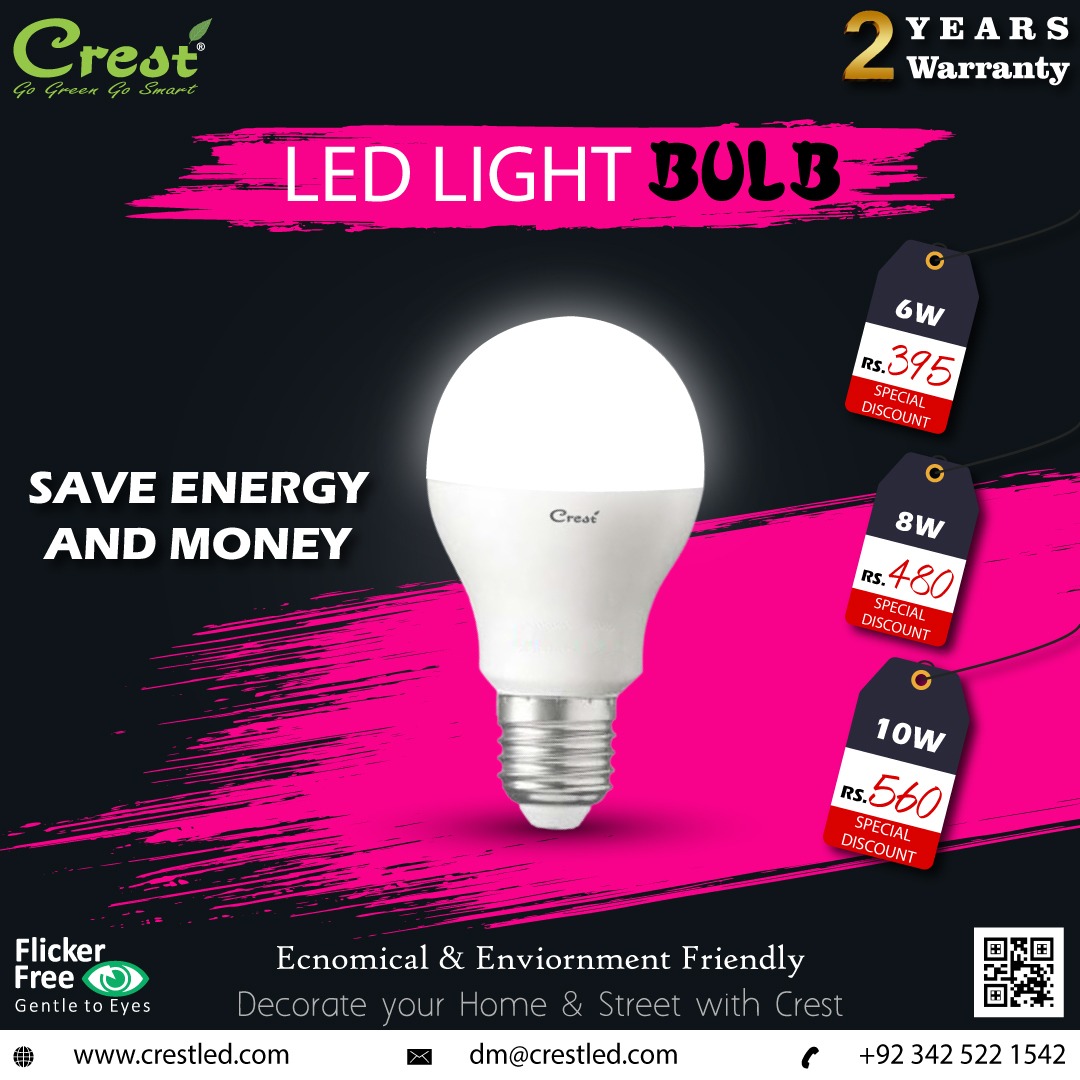 PakCrest's tweet image. LED Light Bulb

Here you can visit:crestled.com/c/led-lights/l…

#HighMastLights #stadiumLight
#LEDLightBulbs #LEDCandleBulb
#MeanwellLEDDrivers
#LEDDrivers #floodlight #ledspotlight
#ledfloodlights #leddownlight
#roadlights #LEDTrackLighting
#islamabadlights #crestled
#crestpak