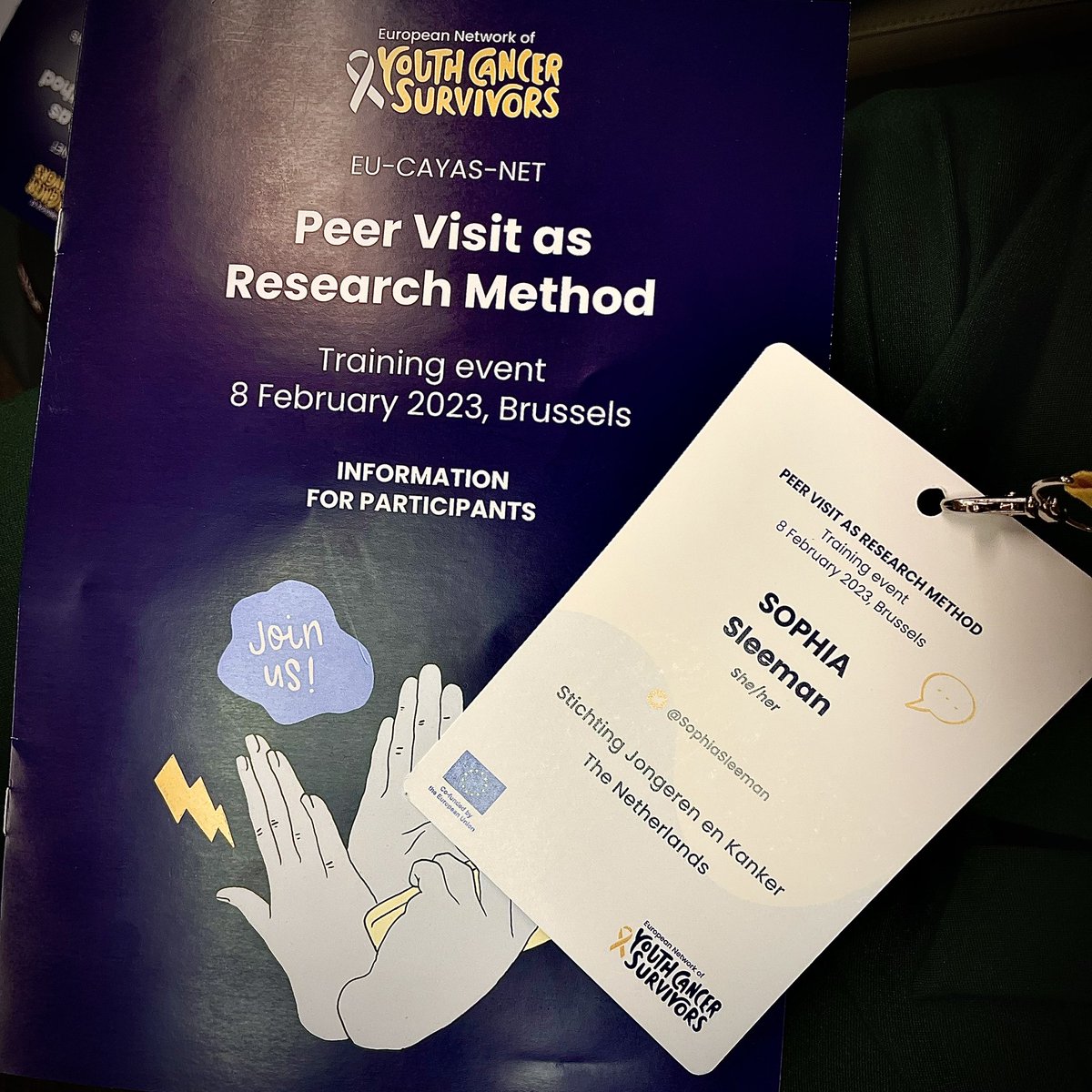 SophiaSleeman's tweet photo. Proud to be representing @SJKonline at #EUCAYASNET meeting &amp; peer visit training in Brussels. 

@CancerEurope #YouthCancersSurvivors https://t.co/I7myi5eyL1