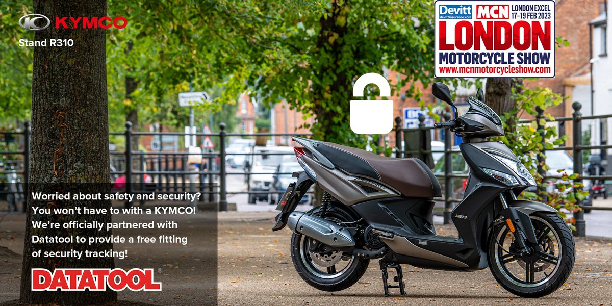 CRIME RATE CONCERNS ? 

KYMCO's got your back, when you purchase any brand new KYMCO Scooter, we'll provide you with a free installation of Datatool Security.

Keep your new valuable KYMCO scooter safe !

#MCN #Security #Protection #Safety #Datatool #Scooter #FightCrime