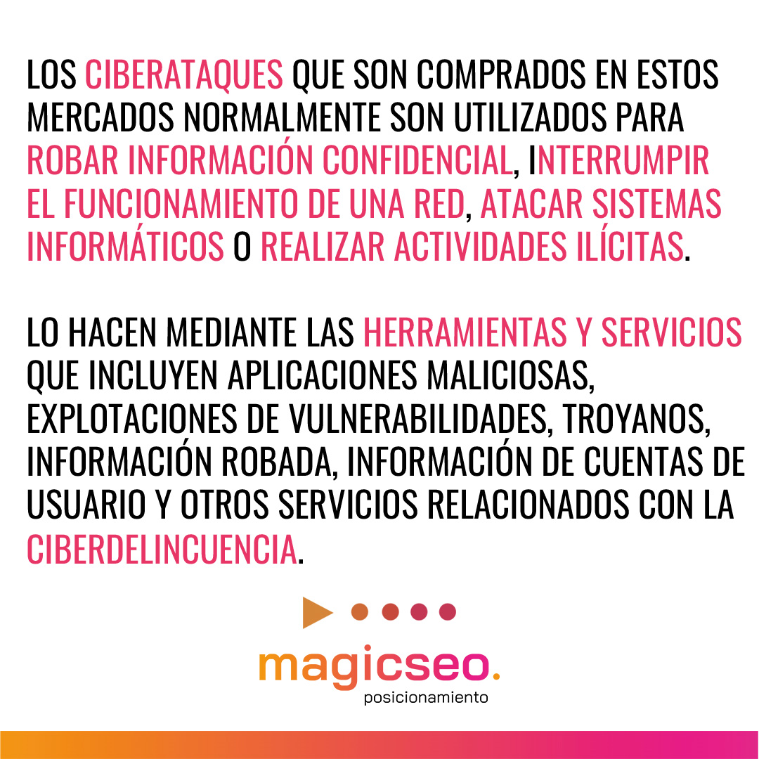 ¿Quieres saber qué es y para qué sirve el mercado de compraventa de ciberataques?

Desliza y descúbrelo😊.

#mercadociberataques #compraventa #ciberataques #ciberespionaje #sitioweb #ciberseguridad #ciberdelincuencia #SEO #posicionamiento